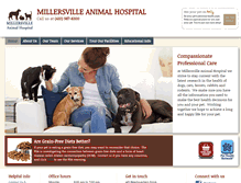 Tablet Screenshot of millersvilleanimalhospital.com